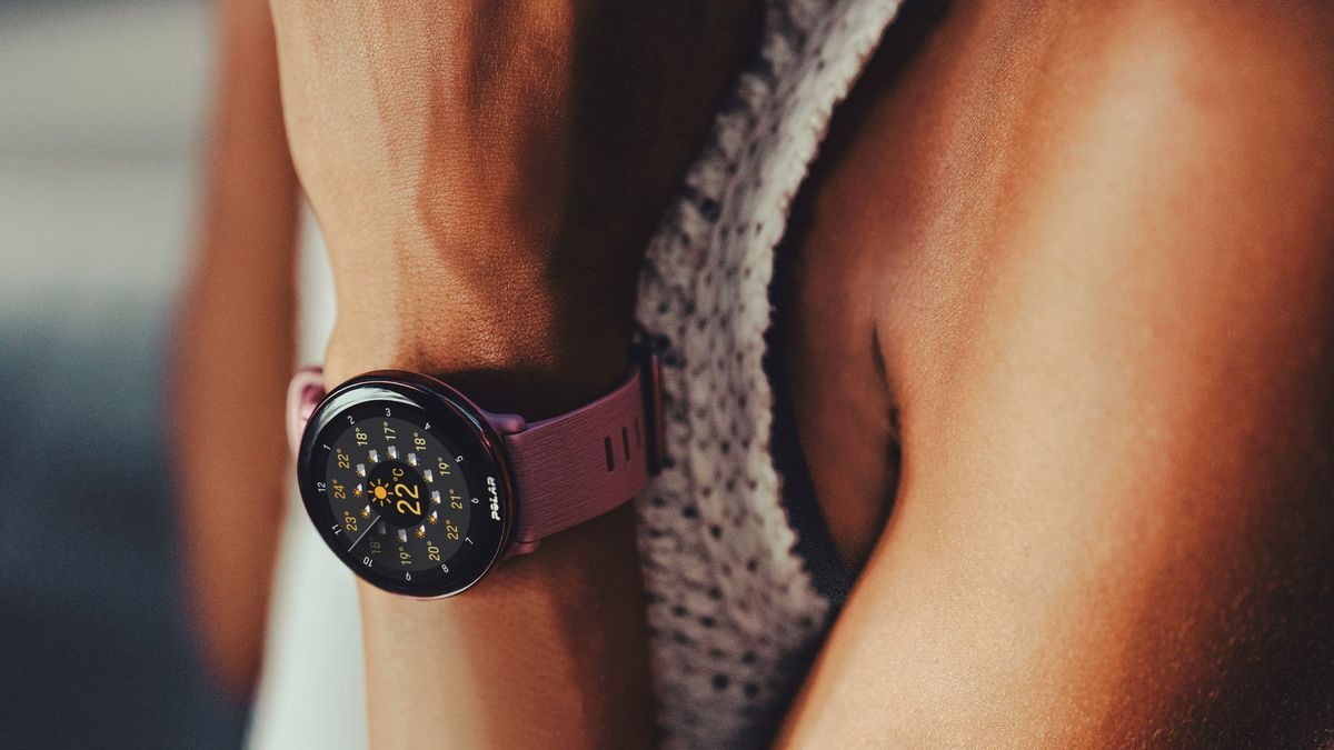 Woman wearing Polar Ignite 3 watch