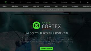 Website screenshot for Razer Cortex
