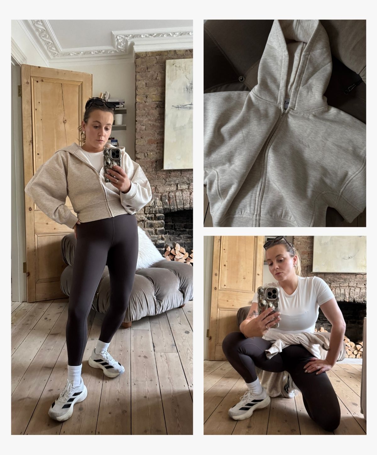 Editor Rebecca Rhys-Evans trying on Tala Dayflex collection for Great Activewear Try On 2026