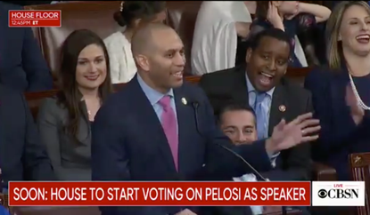 Rep. Hakeem Jeffries nominates Nancy Pelosi.