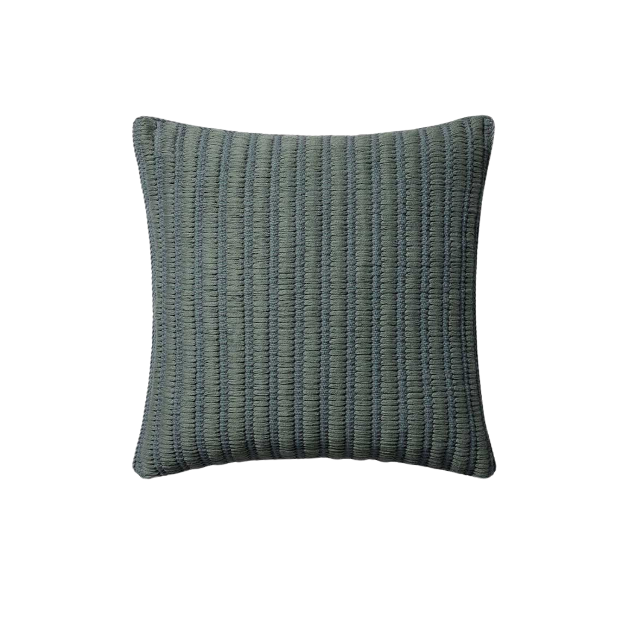 a blue textured pillow