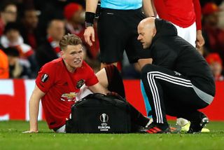 Scott McTominay is an injury doubt for Manchester United's game with Brighton