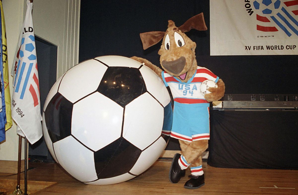 Striker, the dog mascot for the 1994 World Cup in the USA