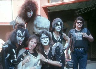 Kiss outside the Chinese Theatre in Hollywood, February 1976