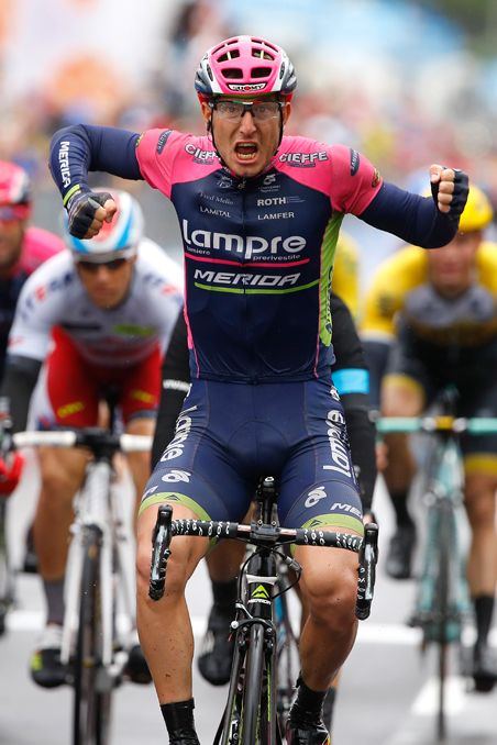 Sacha Modolo (Lampre - Merida) wins at the Giro d'Italia