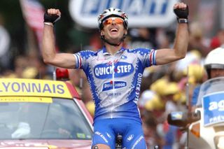 Servais Knaven wins a stage of the 2003 Tour de France