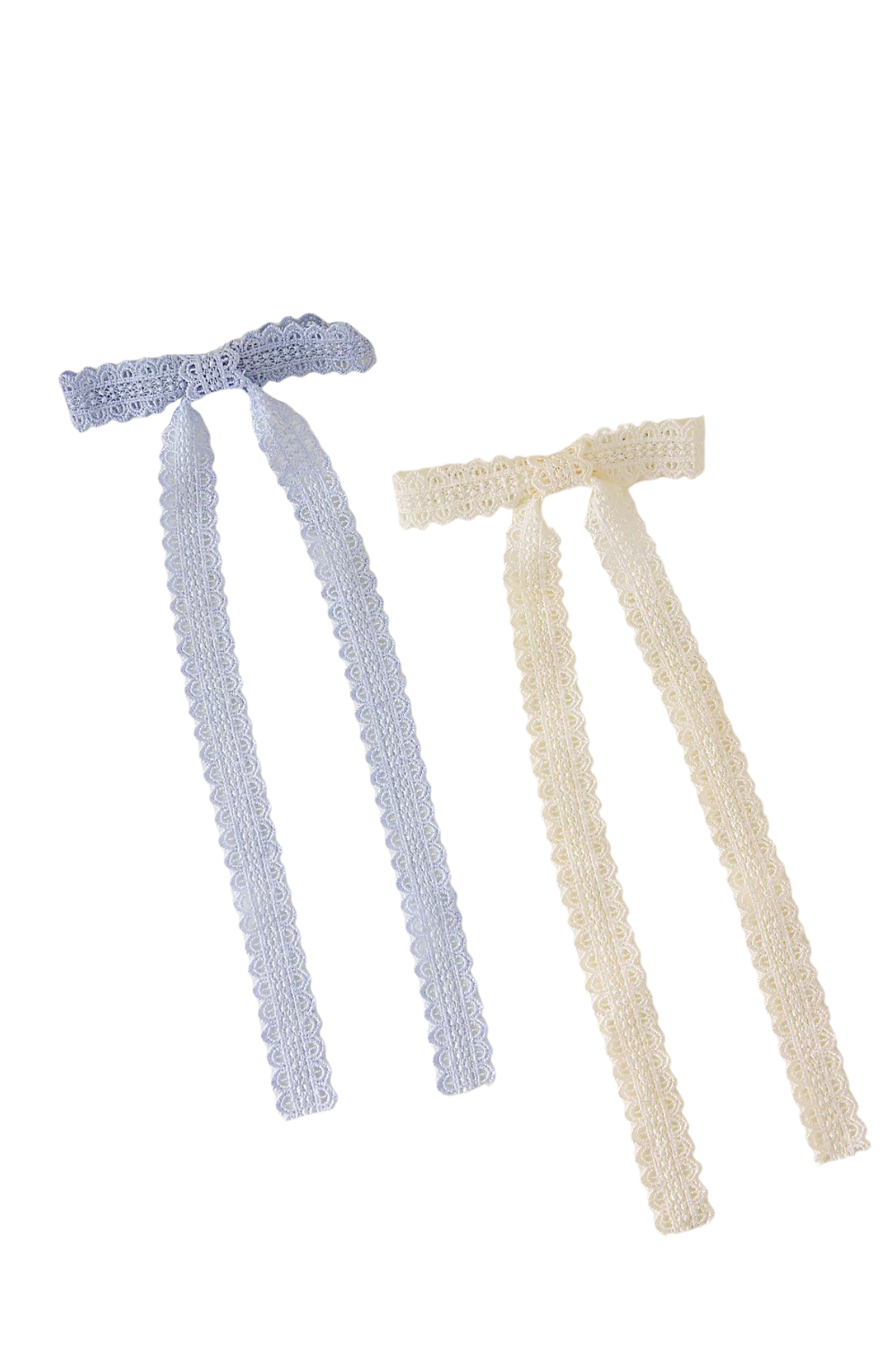 Lace Bow Hair Clips, Set of 2
