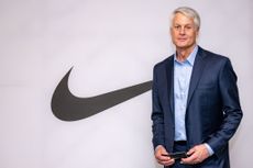 Nike CEO John Donahoe during a visit to Nike European Logistics Campus