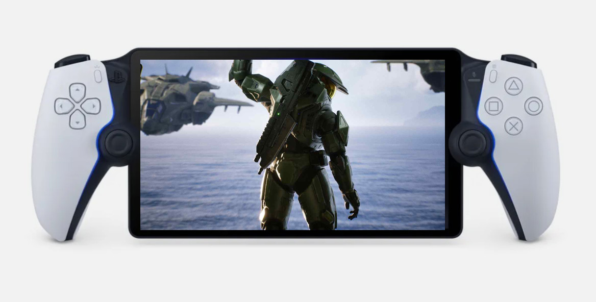 PlayStation Portal with Halo edited on top