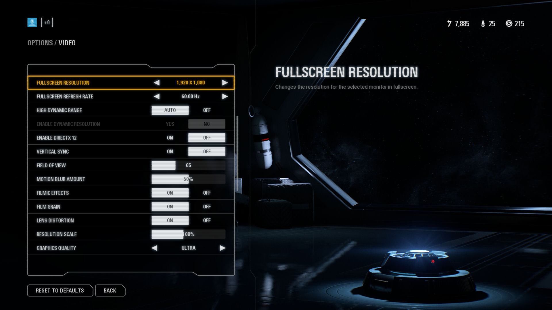 Star Wars Battlefront II: Graphics & Rendering Settings