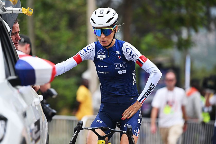 KIGALI, RWANDA - SEPTEMBER 24: Pauline Ferrand-Prevot of France during the training prior to the 98th UCI Cycling World Championships Kigali 2025 - Previews, on September 24, 2025 in Kigali, Rwanda. (Photo by Dario Belingheri/Getty Images)