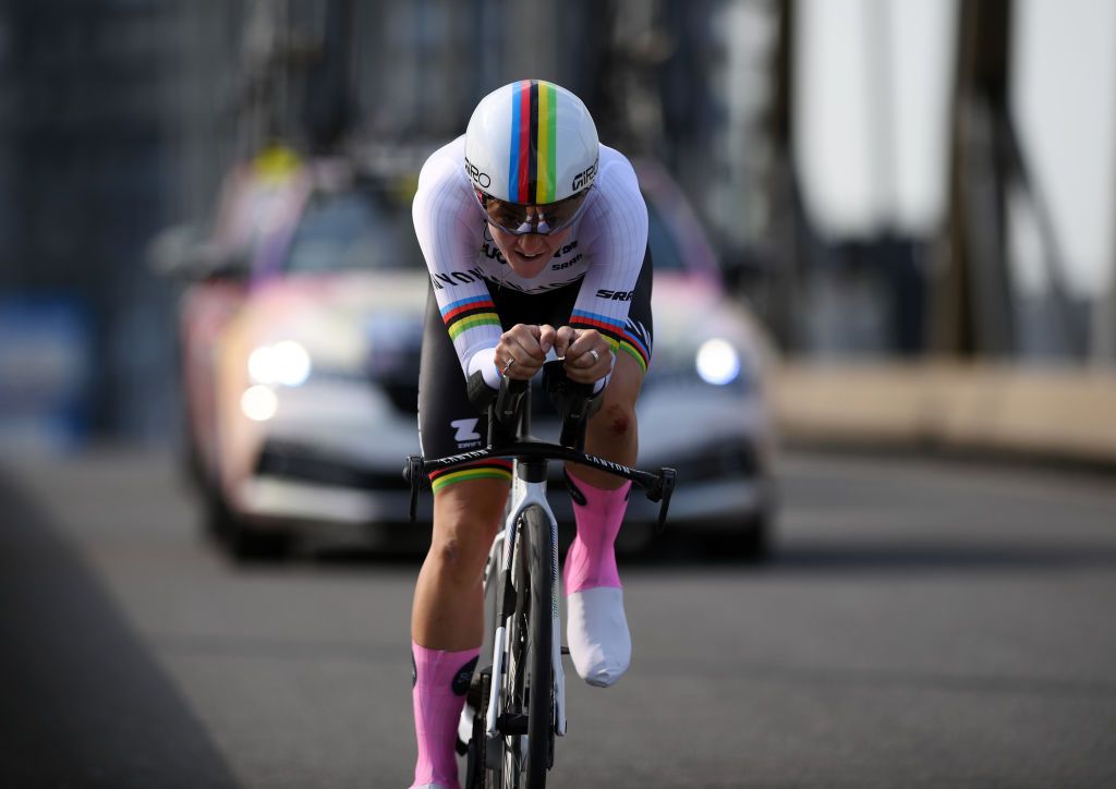 “I just didn’t have a good day” – Individual time trial world champion Chloé Dygert not strong enough to beat Vollering at the Tour de France Femmes