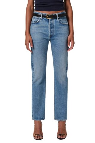 Blaine High Waist Ankle Straight Leg Jeans