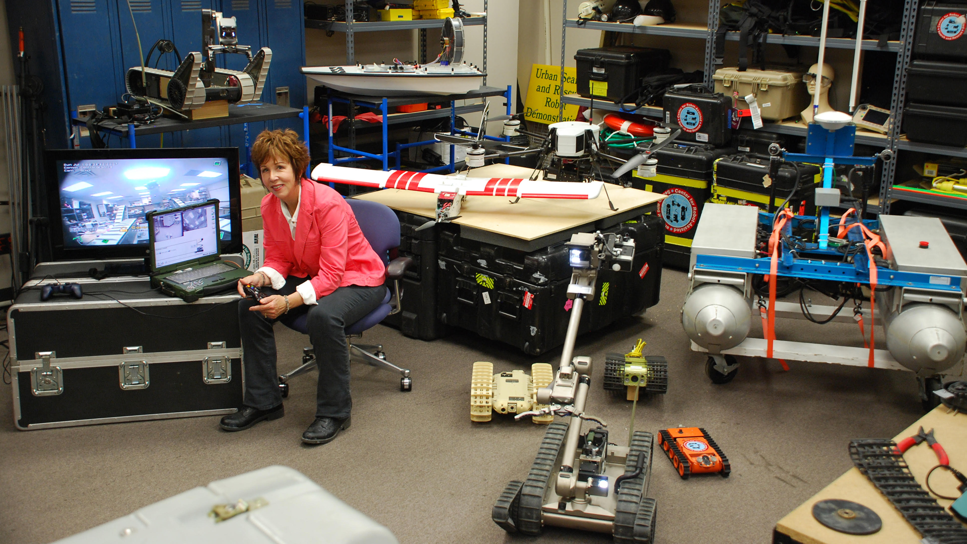 Robotics expert Robin Murphy at Texas A&M University.