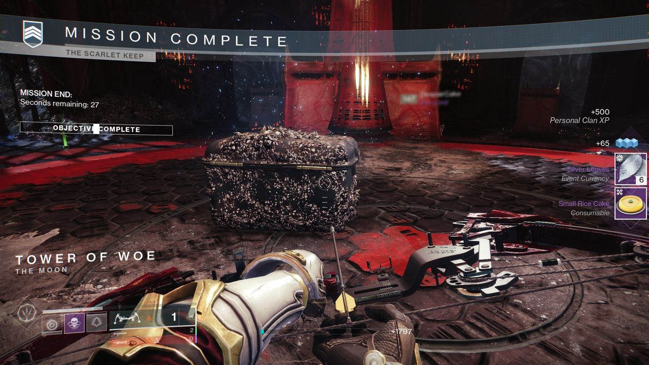 Destiny 2 silver leaves dropping from a strike