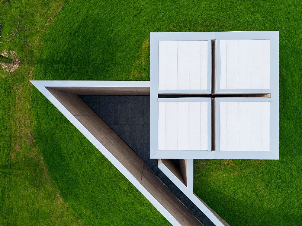 space of light pavilion at Museum SAN seen from above