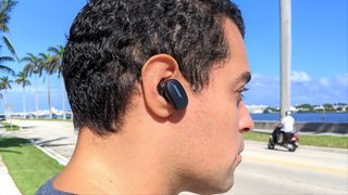 Bose Quiet Comfort Earbuds worn by tester Alex Bracetti