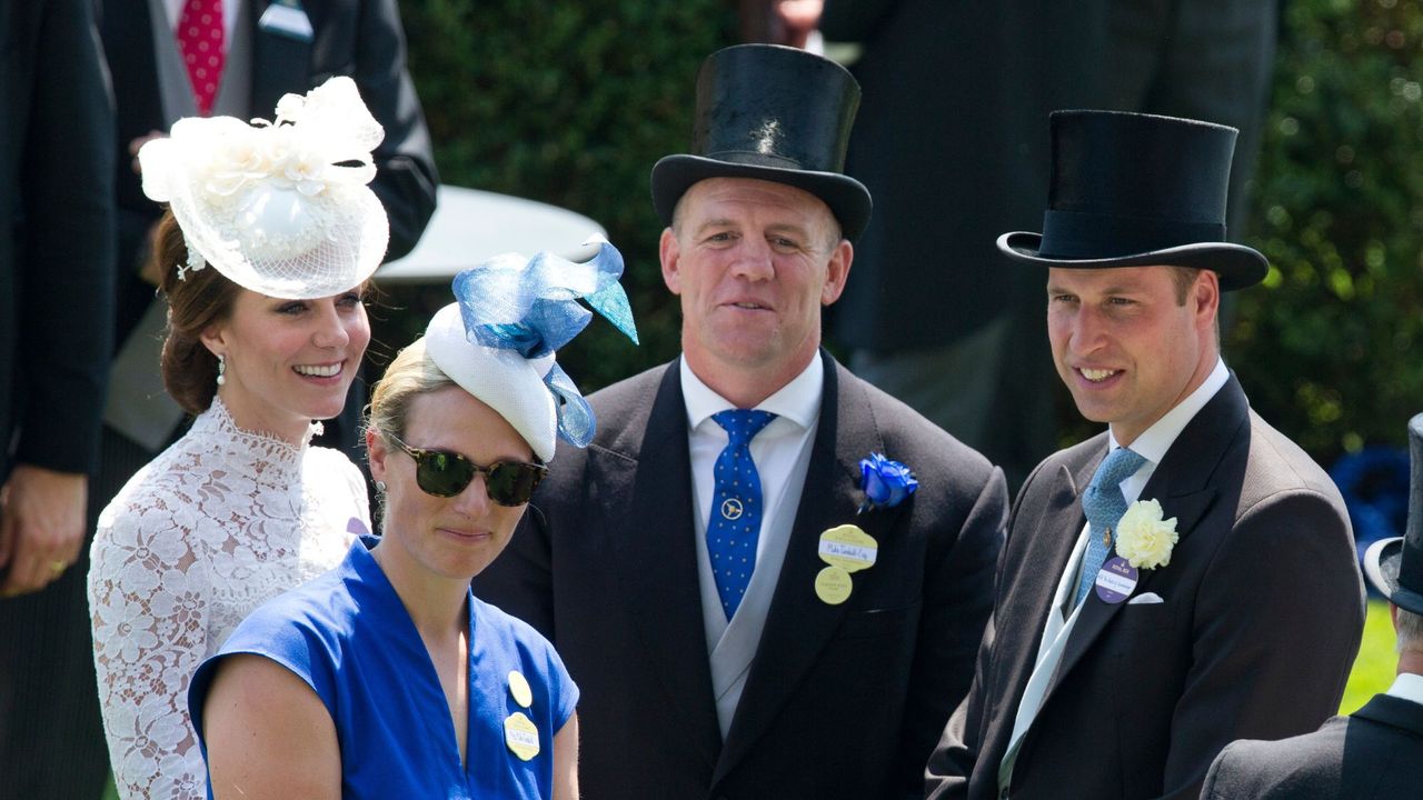 The Prince and Princess of Wales and Mike and Zara Tindall attend Royal Ascot