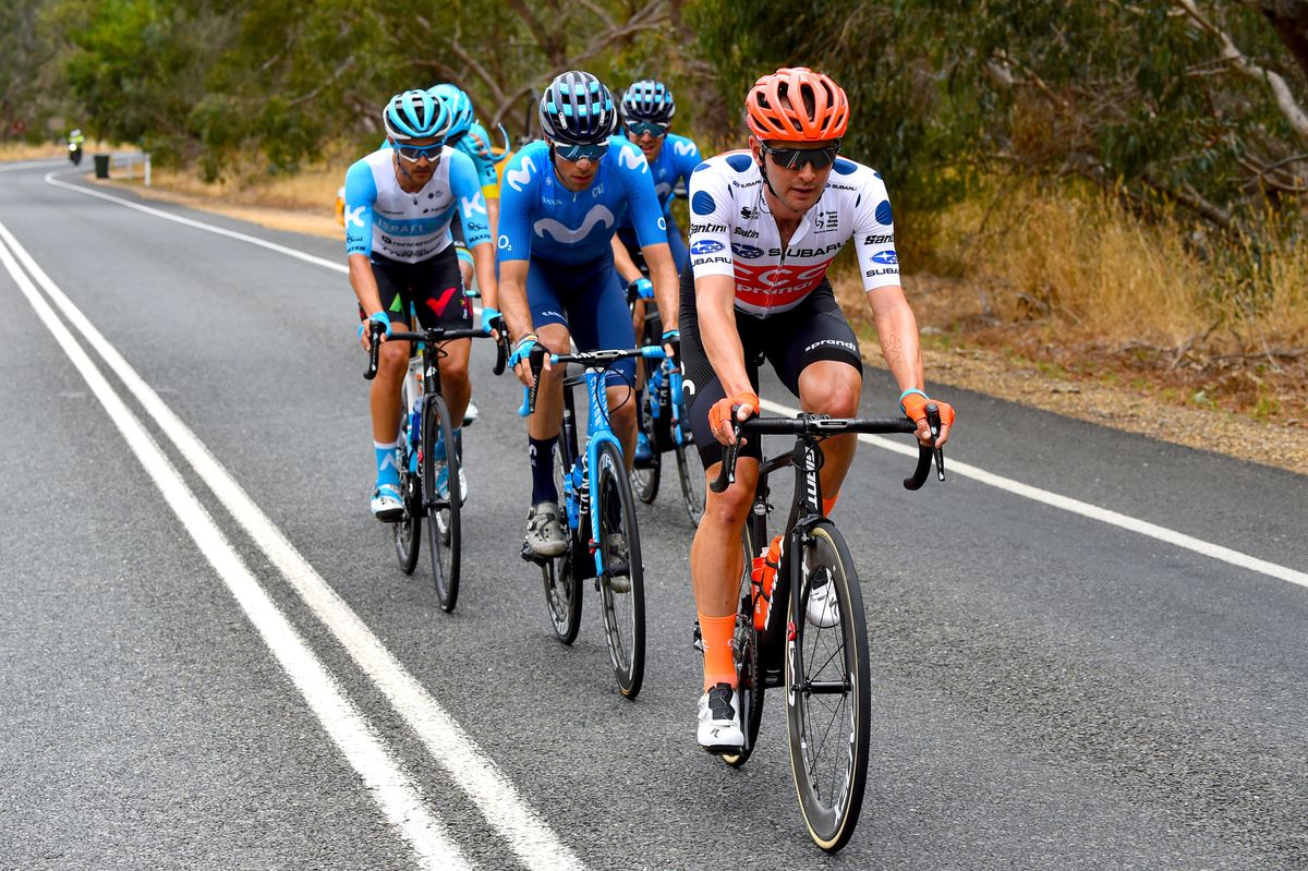 Joey Rosskopf leads the break