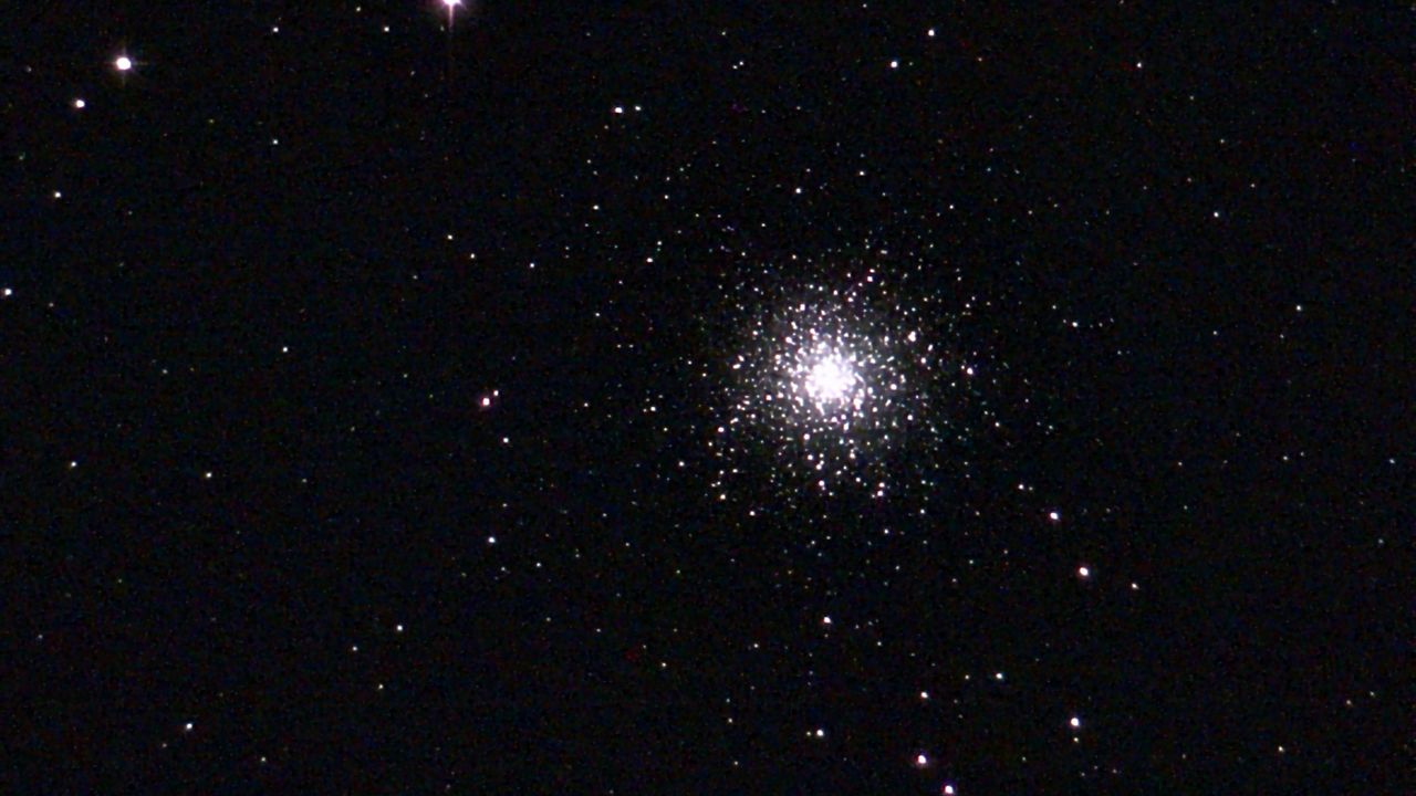 The Hercules globular cluster (M13) as imaged from a Unistellar Odyssey Pro.