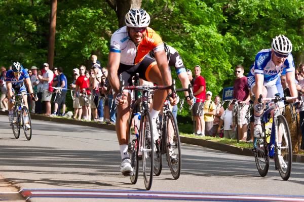 Frank Trevieso wins the Dilworth Criterium