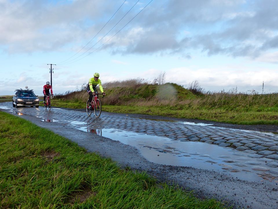 Winter riding meant plenty of rain