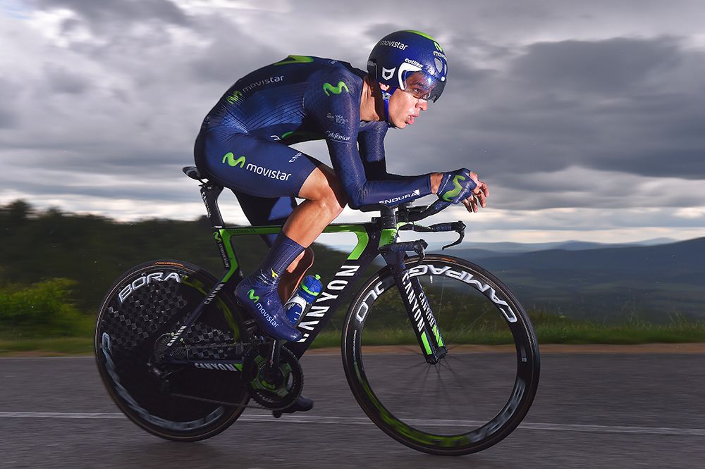 Andrey Amador put in a strong performance in the time trial