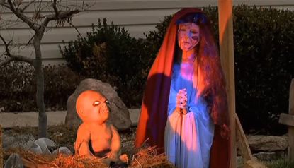 Ohio town threatens to sue resident over zombie nativity scene