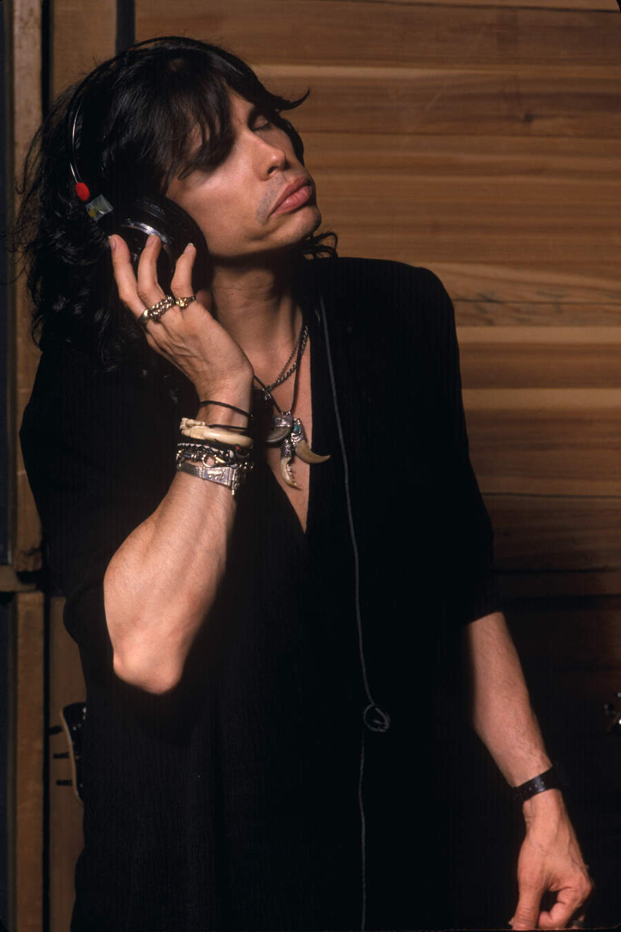 Steven Tyler in the studio