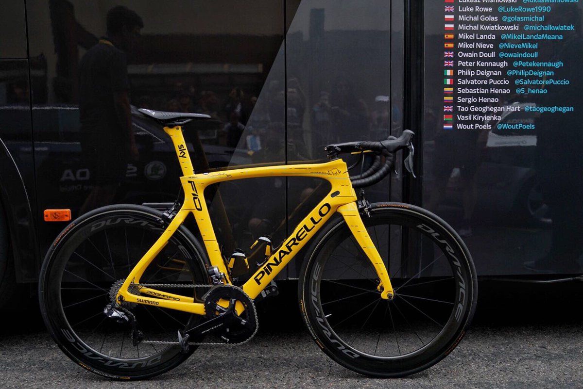 Chris Froome's steed for the final stage of the 2017 Tour de France