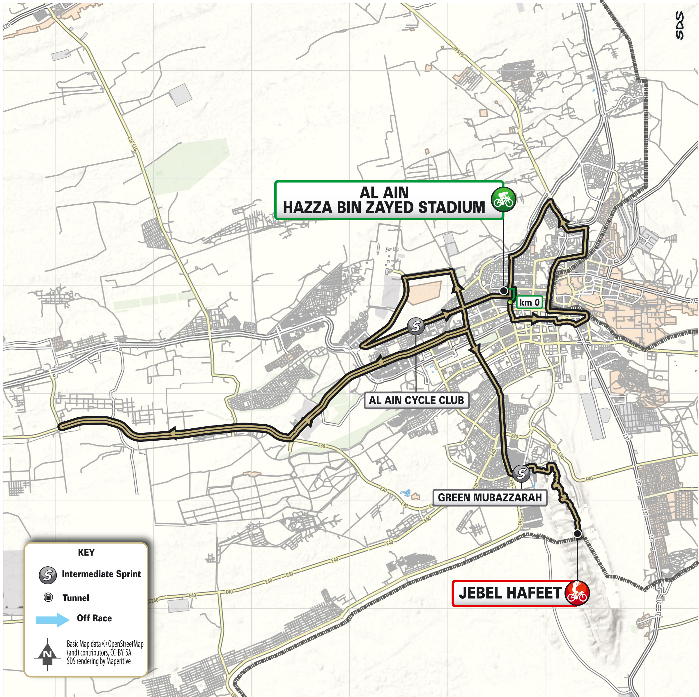 Maps and profiles of the 2025 UAE Tour