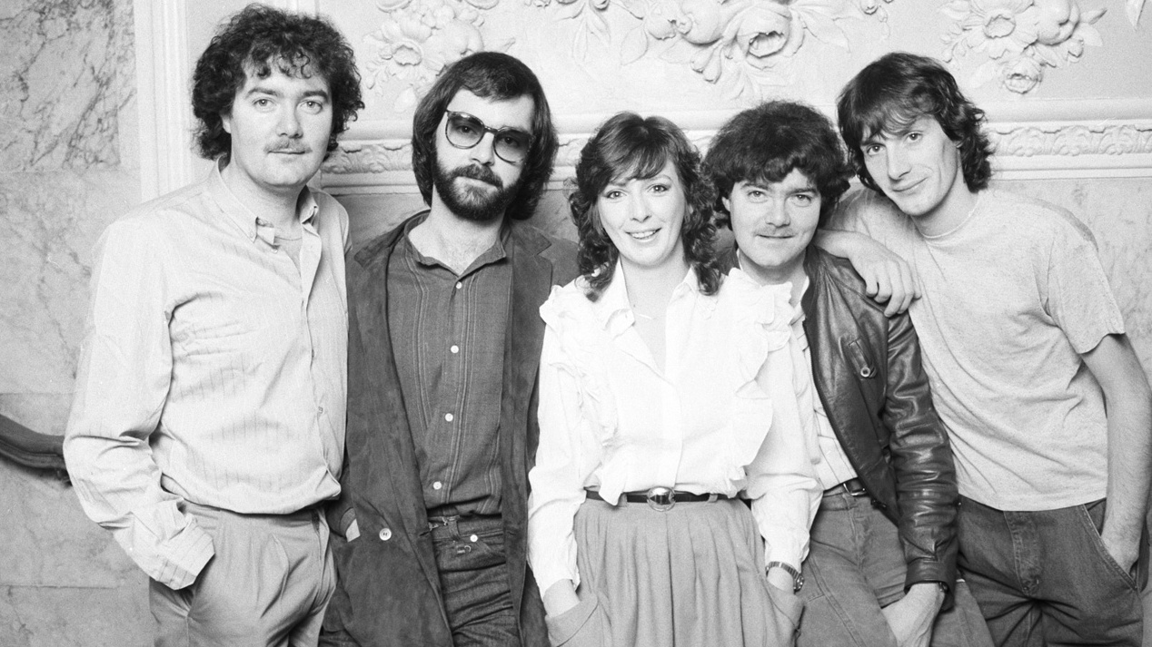 Padraig Duggan, second right, with Clannad in 1982