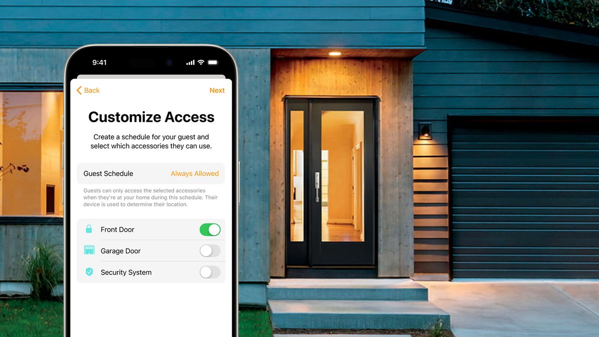 Apple Residence will quickly unlock your entrance door for you routinely, and provides visitors time-limited entry to your sensible dwelling safety gadgets