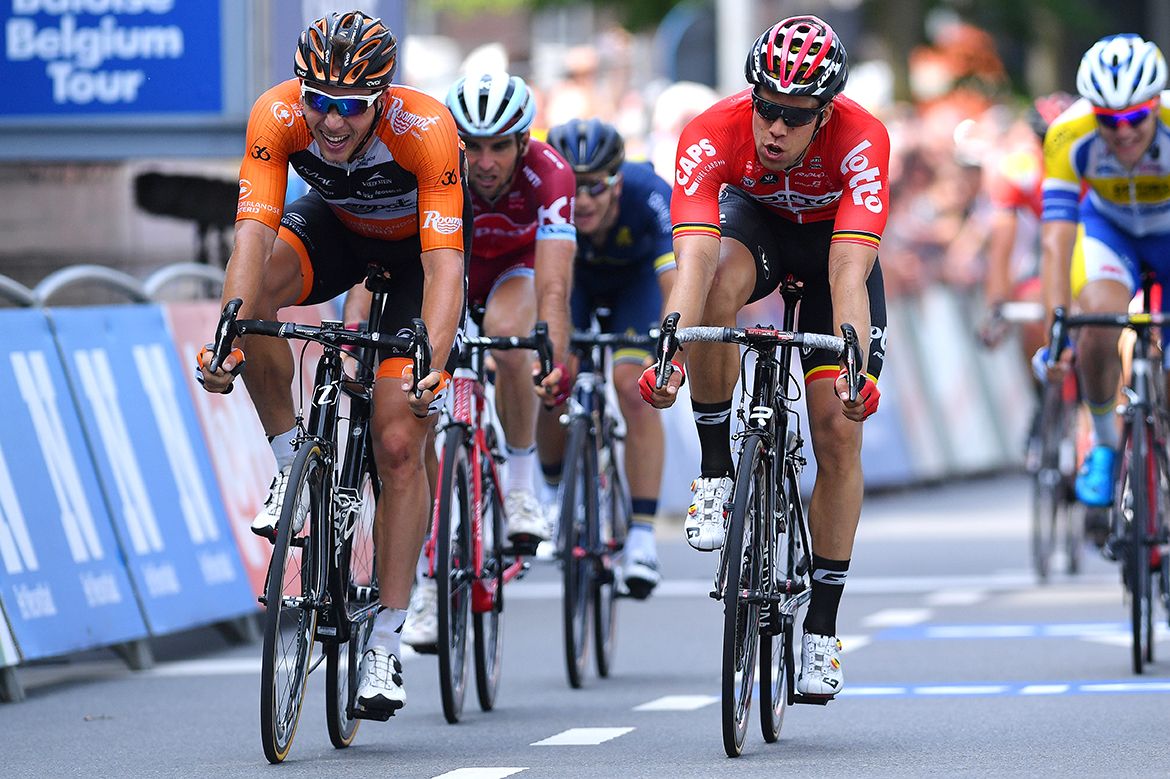 Jens Debusschere claims the final stage of the Baloise Belgium Tour.