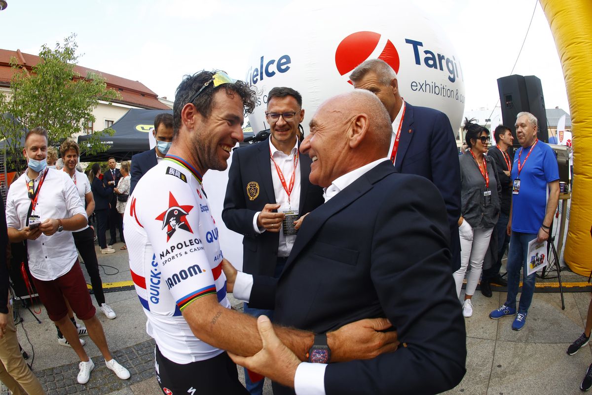 Tour de Pologne 2022 79th Edition Kielce Team Presentation 29072022 Mark Cavendish GBR QuickStep Alpha Vinyl Team Czeslaw Lang photo Ilario BiondiBettiniPhoto2021