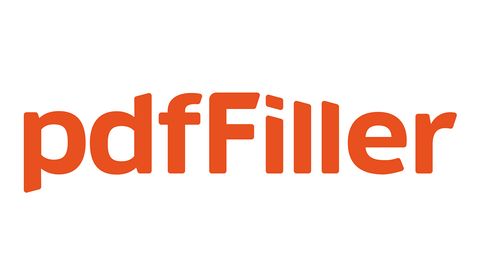  pdfFiller review: the pdfFiller logo on a white background