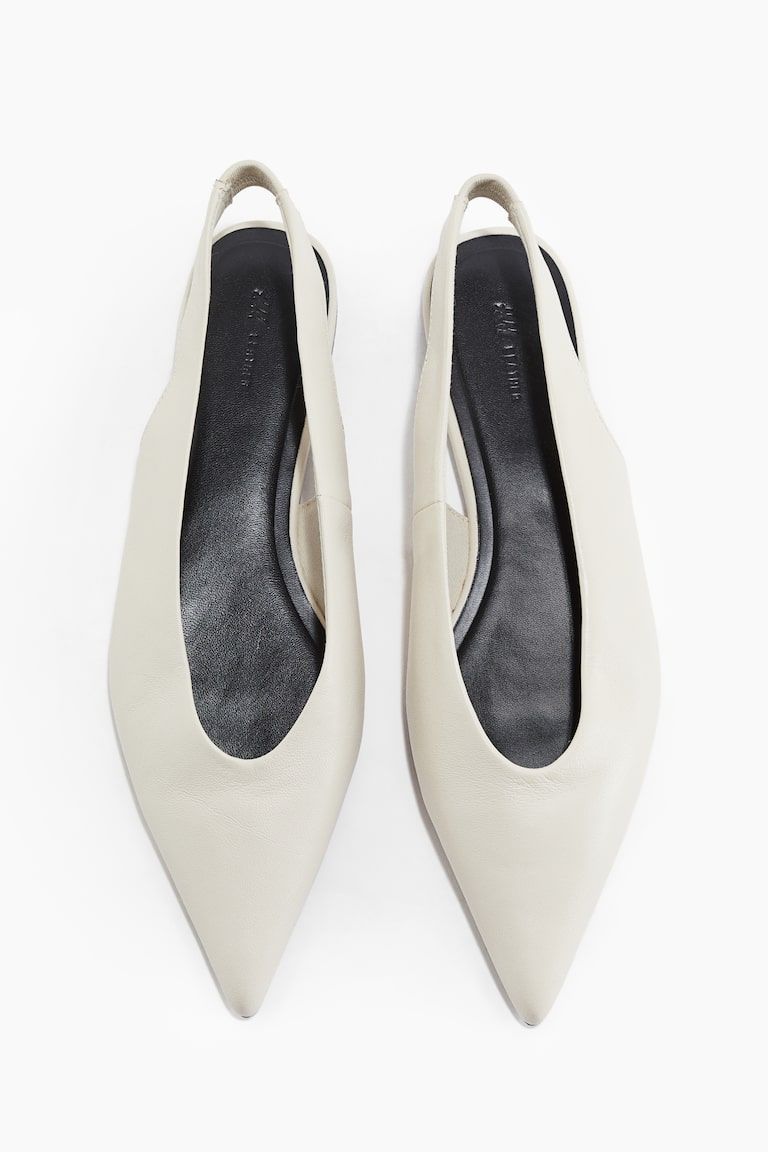 Leather Slingbacks