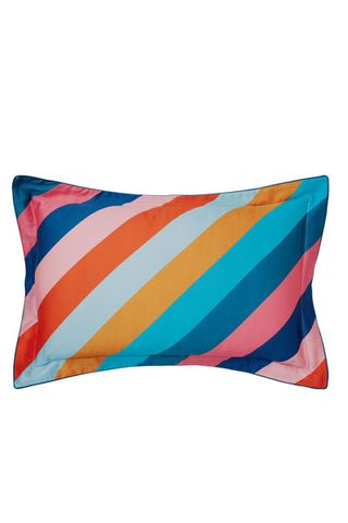 Harlequin multicoloured striped cushion from John Lewis