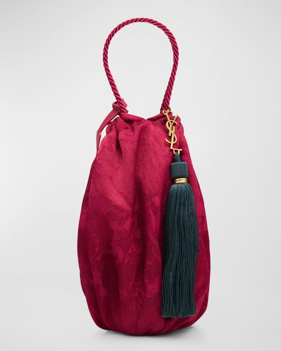jacquard's tassel YSL evening bag