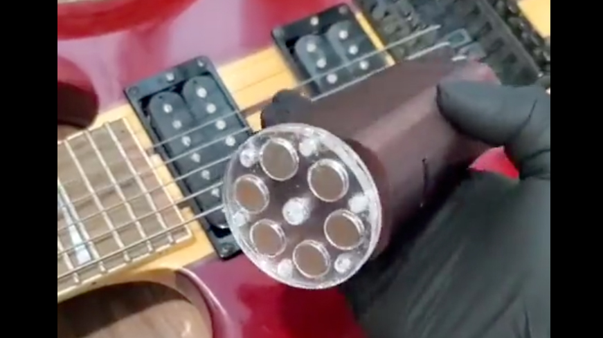 Imagine an EBow that can be used on multiple guitar strings at 