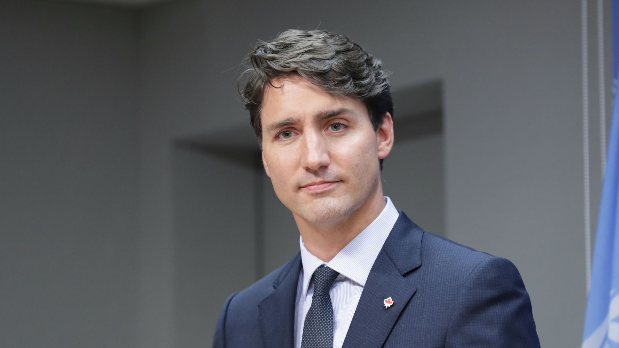 Justin Trudeau at the United Nations headquarters in New York City