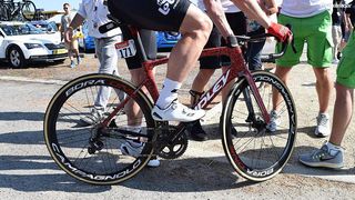 Andre Greipel raced on the new Ridley Noah aero bike equipped with Campagnolo disc brakes for the first time at the Tour de France