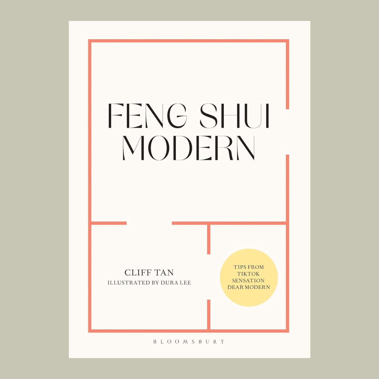 A book with a clean cream cover titled ' feng Shui Modern'