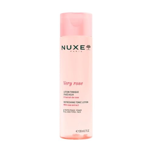 Nuxe Very Rose Refreshing Tonic Lotion. Facial Toner for Sensitive Skin, With Rose Water, 6.7 Fl Oz