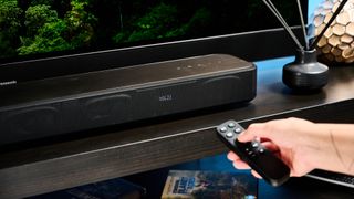 A black Sony HT-S2000 soundbar