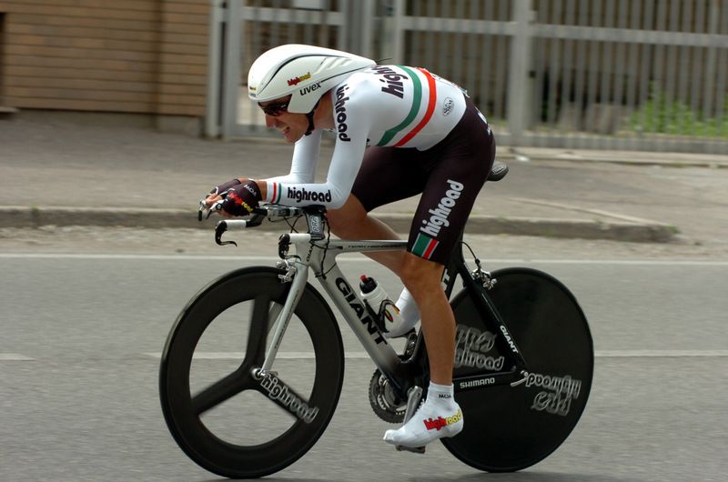 Marco Pinotti won the final day 2008 Giro time trial
