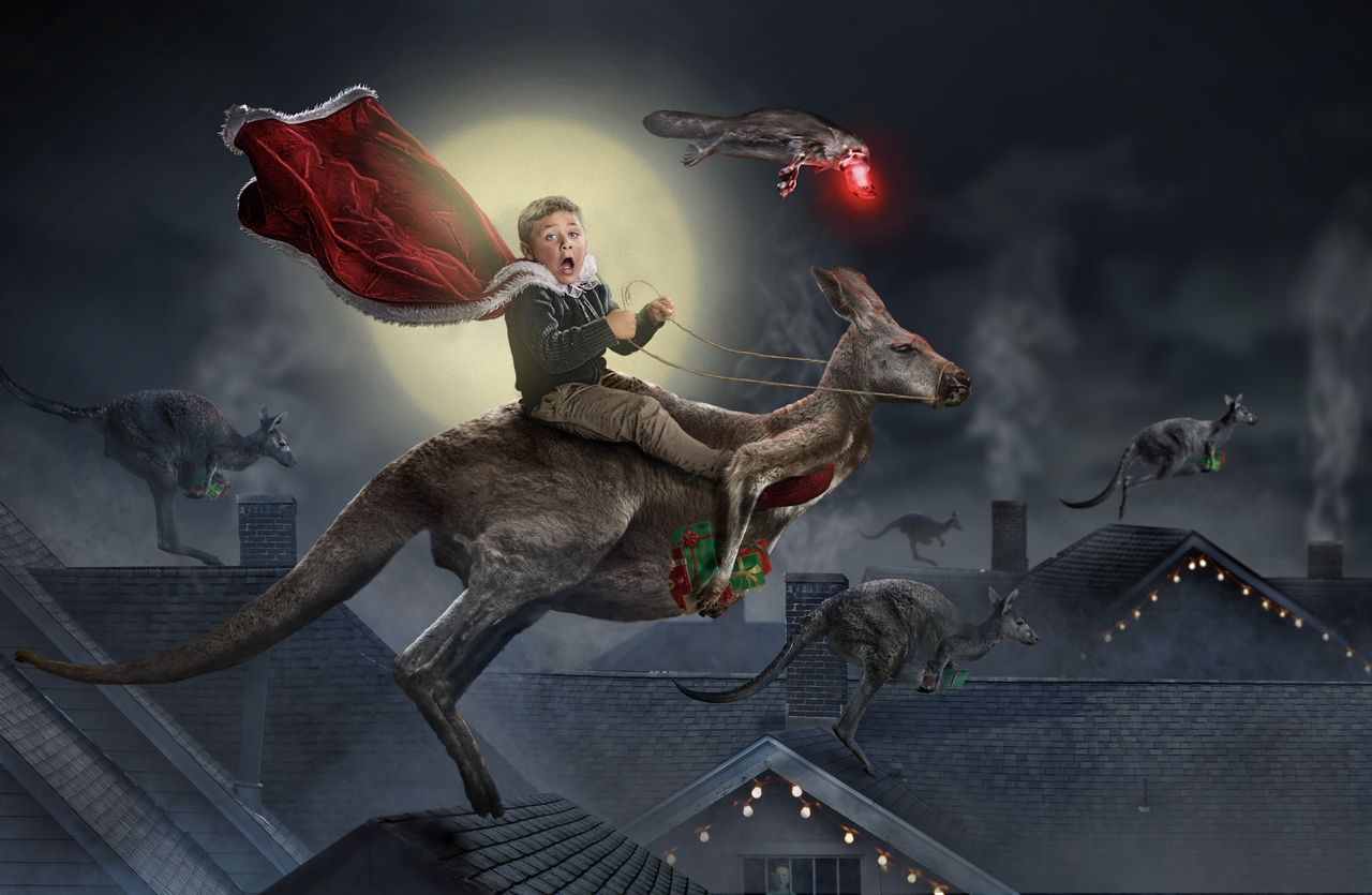 Santa Photoshoots with sick children in hospital