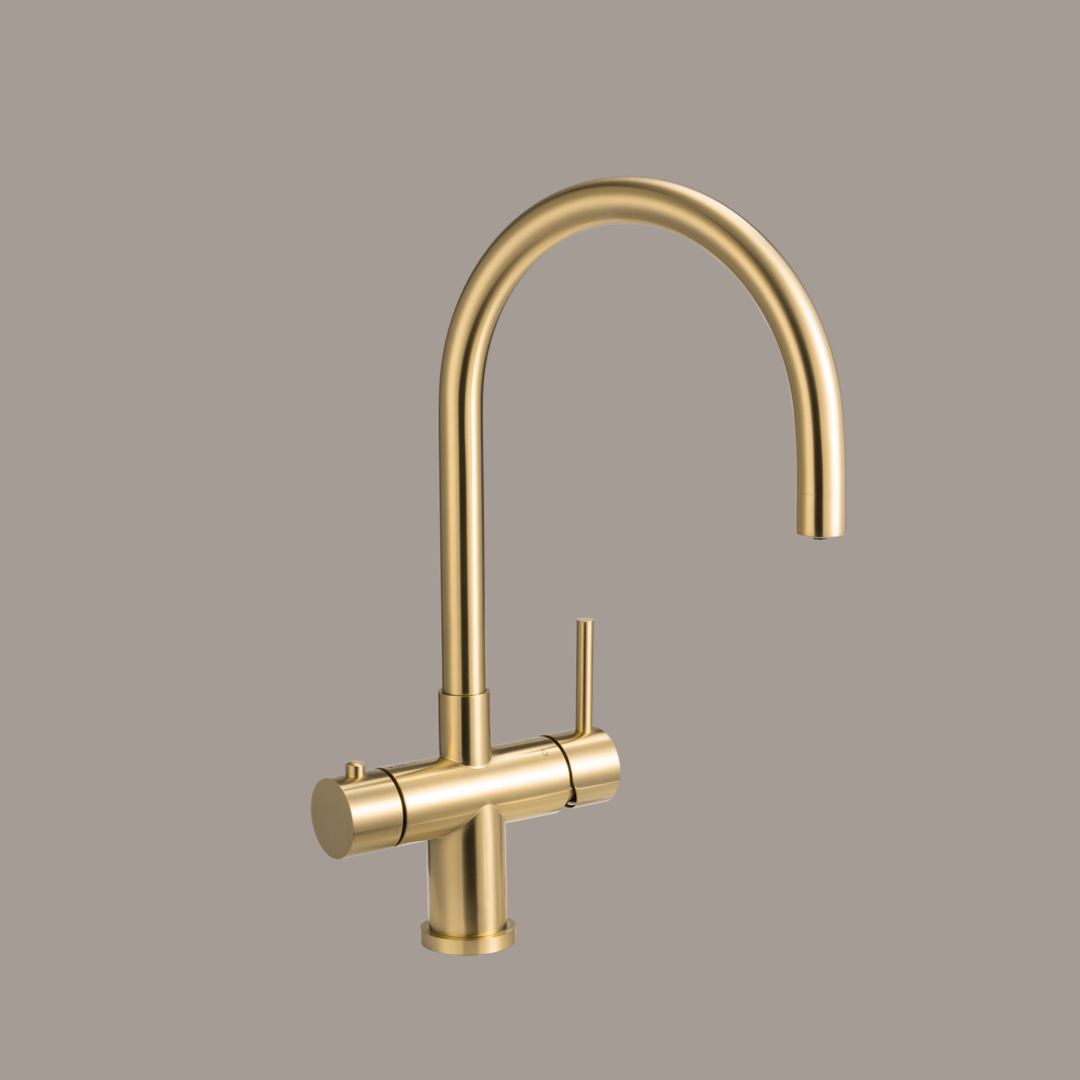 ABI Interiors, Elysian 4-In-1 Boiling Water Tap - Brushed Brass