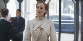 Mon Mothma played majestically once again by Genevieve O'Reilly, also proves to be intriguing