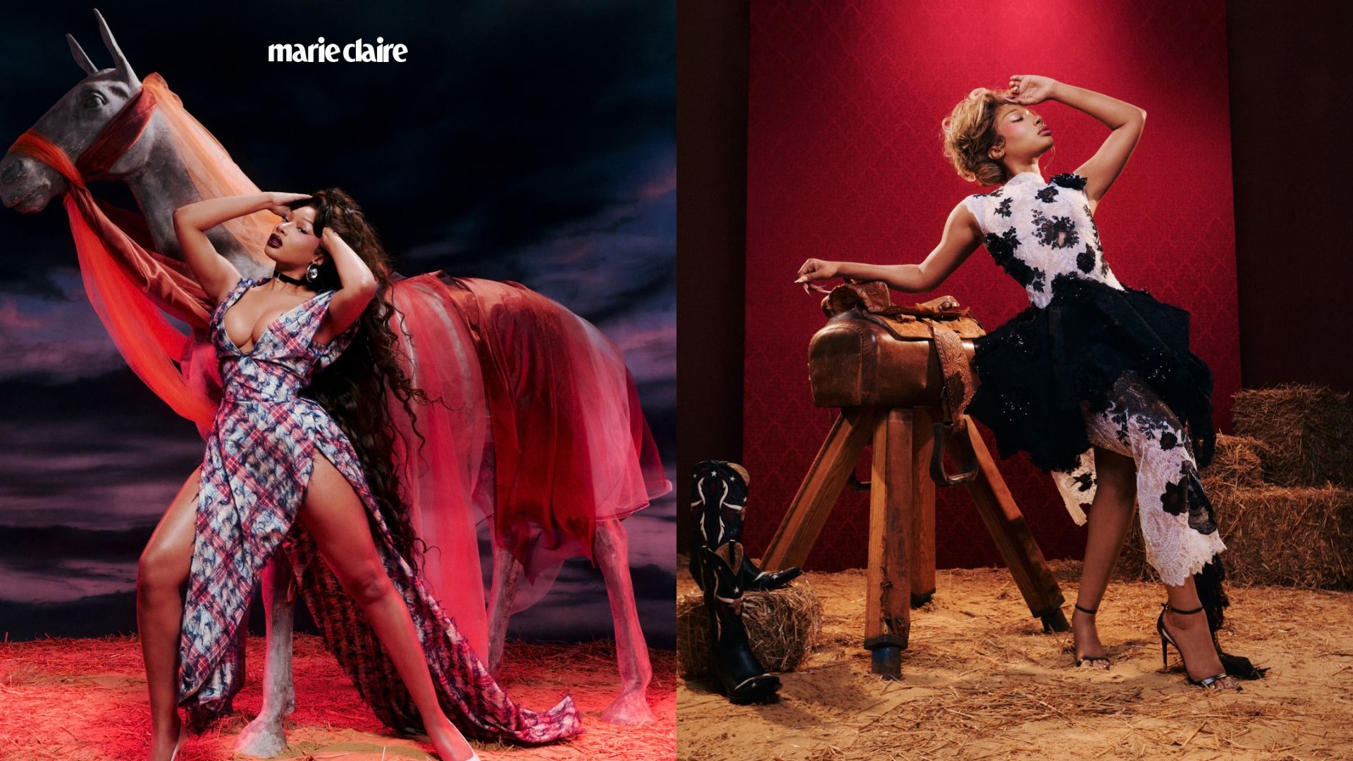 Megan Thee Stallion poses for Marie Claire cover story